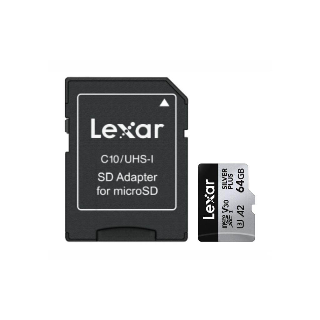 Memoria microSDXC Lexar Professional 64GB Silver Plus