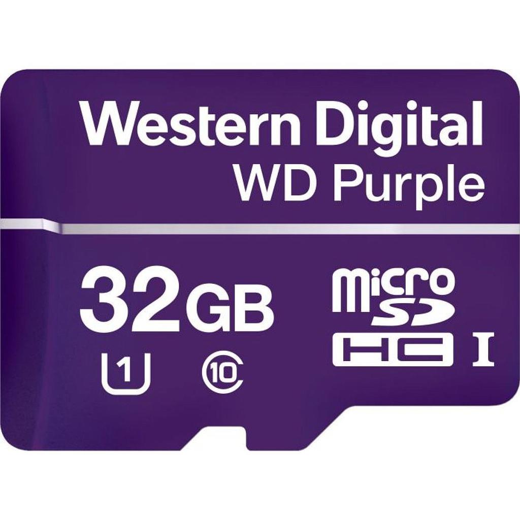 Memoria Micro Sd Wd Purple Sdhc 32gb 500cl