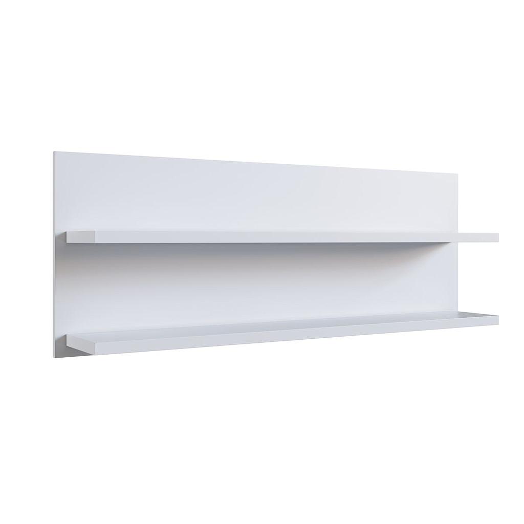 Repisa Estante Flotante Doble 120 Cm Blanco