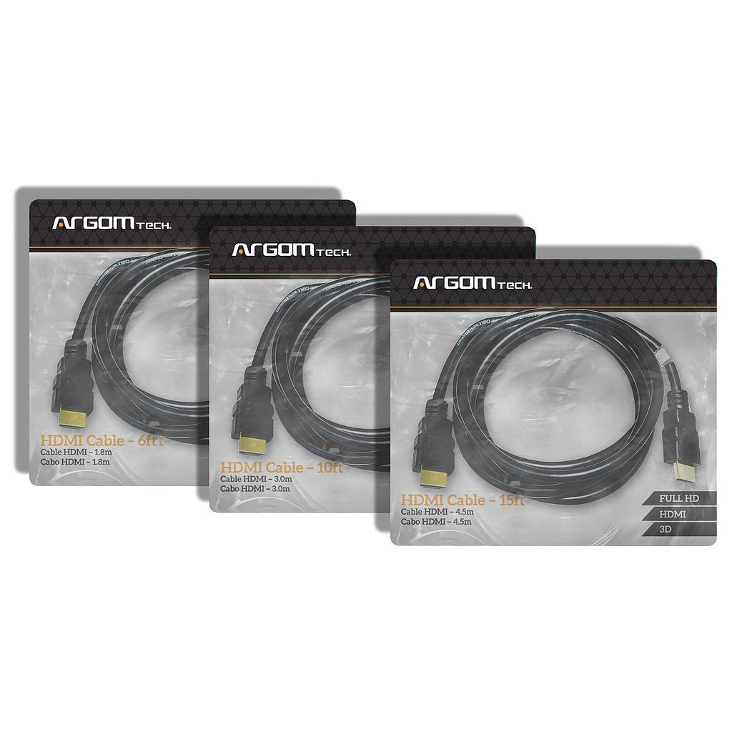 CABLE ARGOM HDMI 3MTS