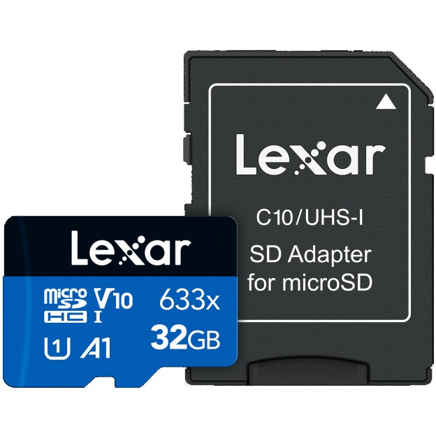Memoria microSDHC Lexar 32GB 633x UHS-I Blue