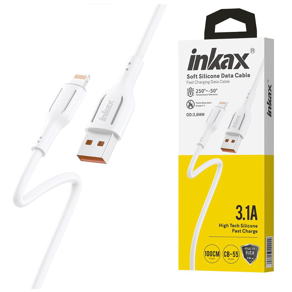 Cable Inkax Lightning 3.1A 1M Blanco