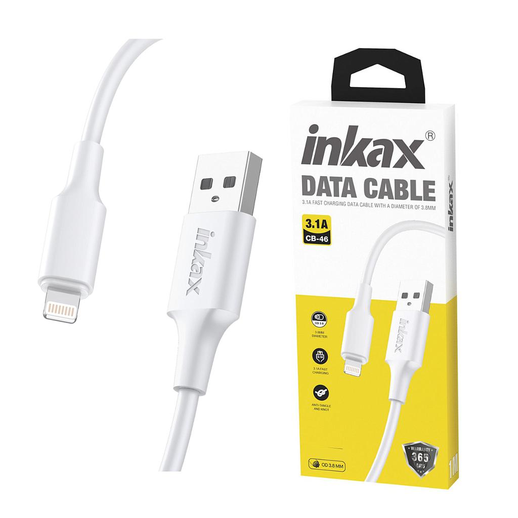 Cable Inkax Lightning 3.1A 2M Blanco