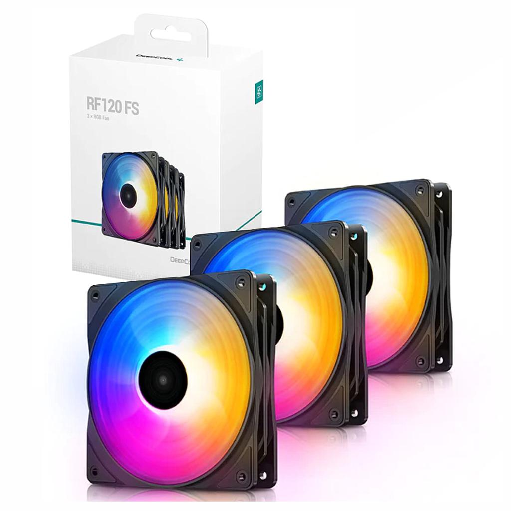 Fan Cooler DeepCool RF 120 FS RGB 120mm Pack de 3