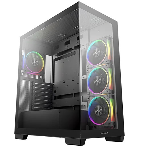 Gabinete DeepCool CG580 4F V2 Paneles de Vidrio Negro