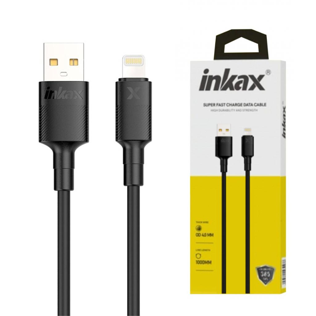 Cable Inkax CB-73 Lightning 3.1A 1M Negro