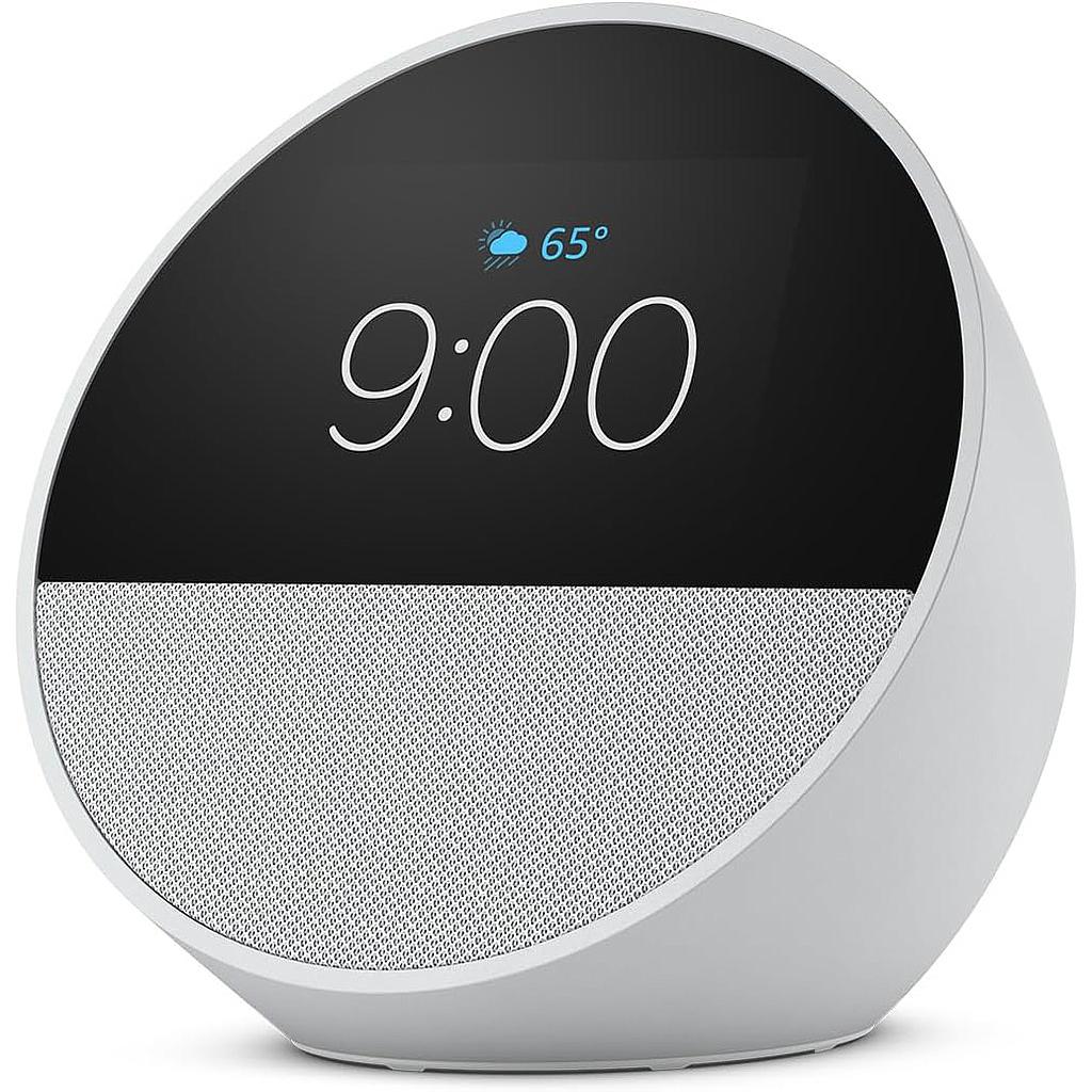 Parlante inteligente y Reloj Amazon Echo Spot blanco