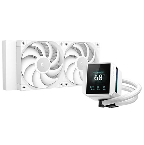 Cooler Líquido DeepCool Mystique 240mm LCD Blanco