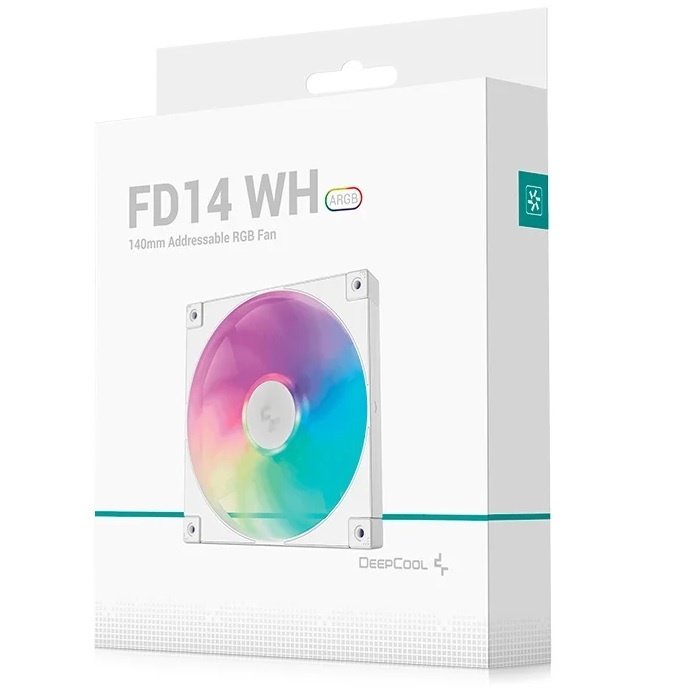 Fan Cooler DeepCool FD14 ARGB Blanco 140mm
