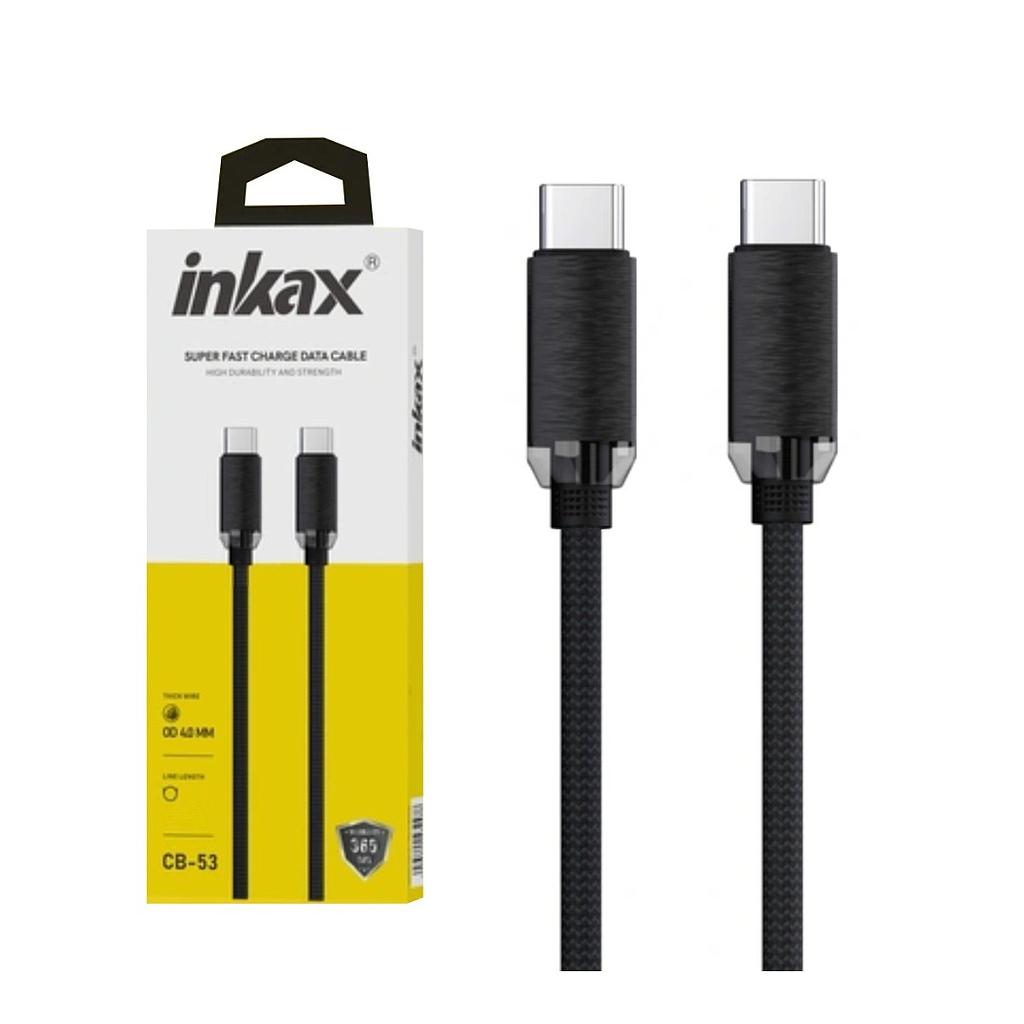 Cable Inkax USB-C a USB-C 240W 2m Negro