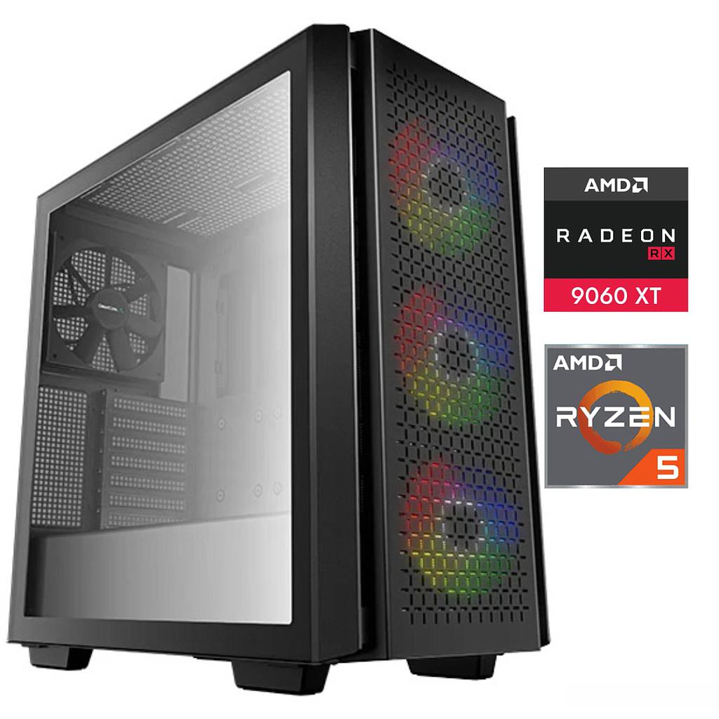 Equipo Gamer Ryzen 5 7600X, 32GB, 1TB NVMe, RX9060XT 8GB