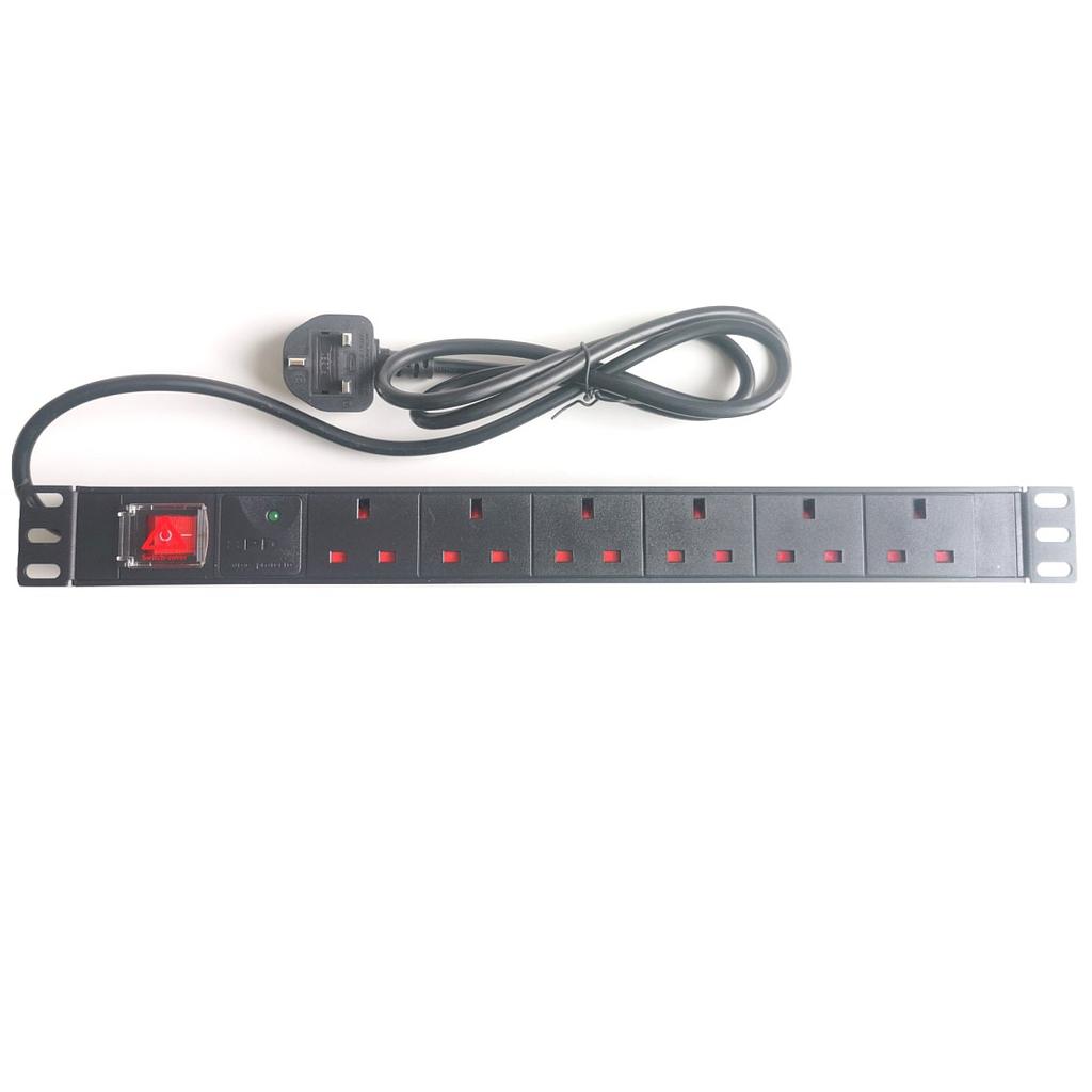 PDU Multitoma para Rack Hikvision 8 Tomas Schuko 1U