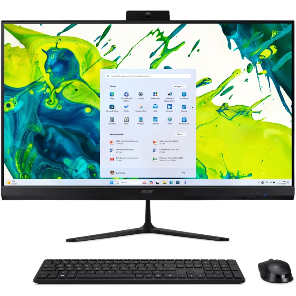 Equipo All in One Acer Ryzen 7 4.5GHz, 16GB, 1TB SSD, 27" FHD