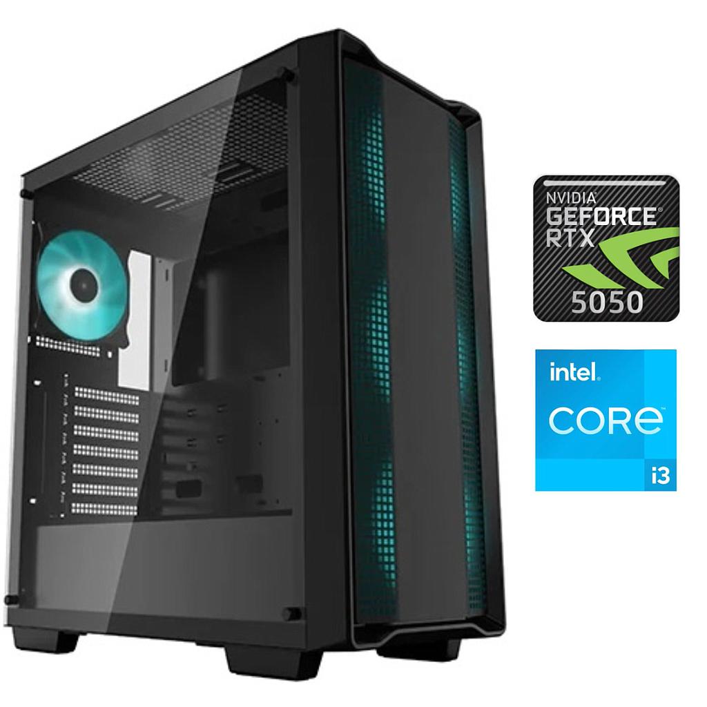 Equipo Gamer Core i3 12100F, 16GB, 500GB, RTX 5050 8GB