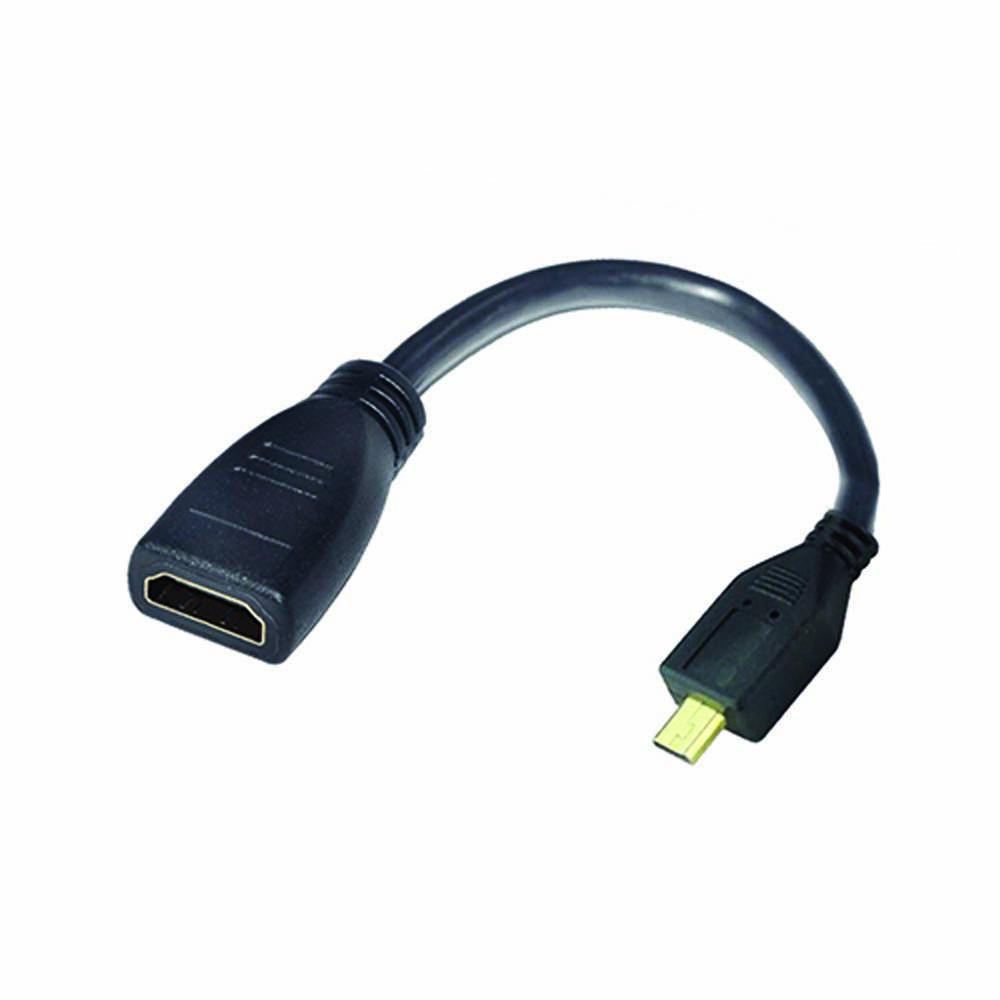CABLE ADAPTADOR MICRO HDMI MACHO A HDMI HEMBRA ARGOM