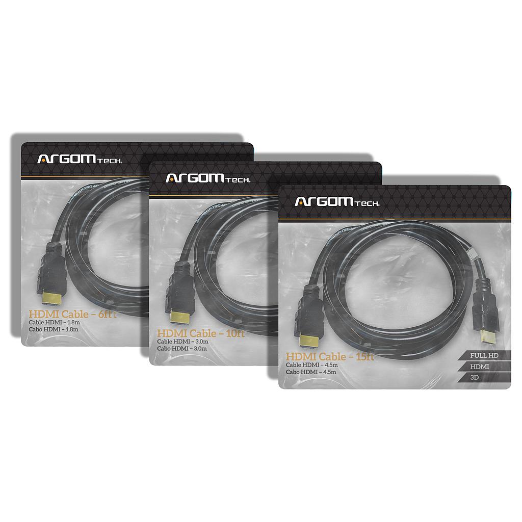 CABLE HDMI 3MTS ARGOM