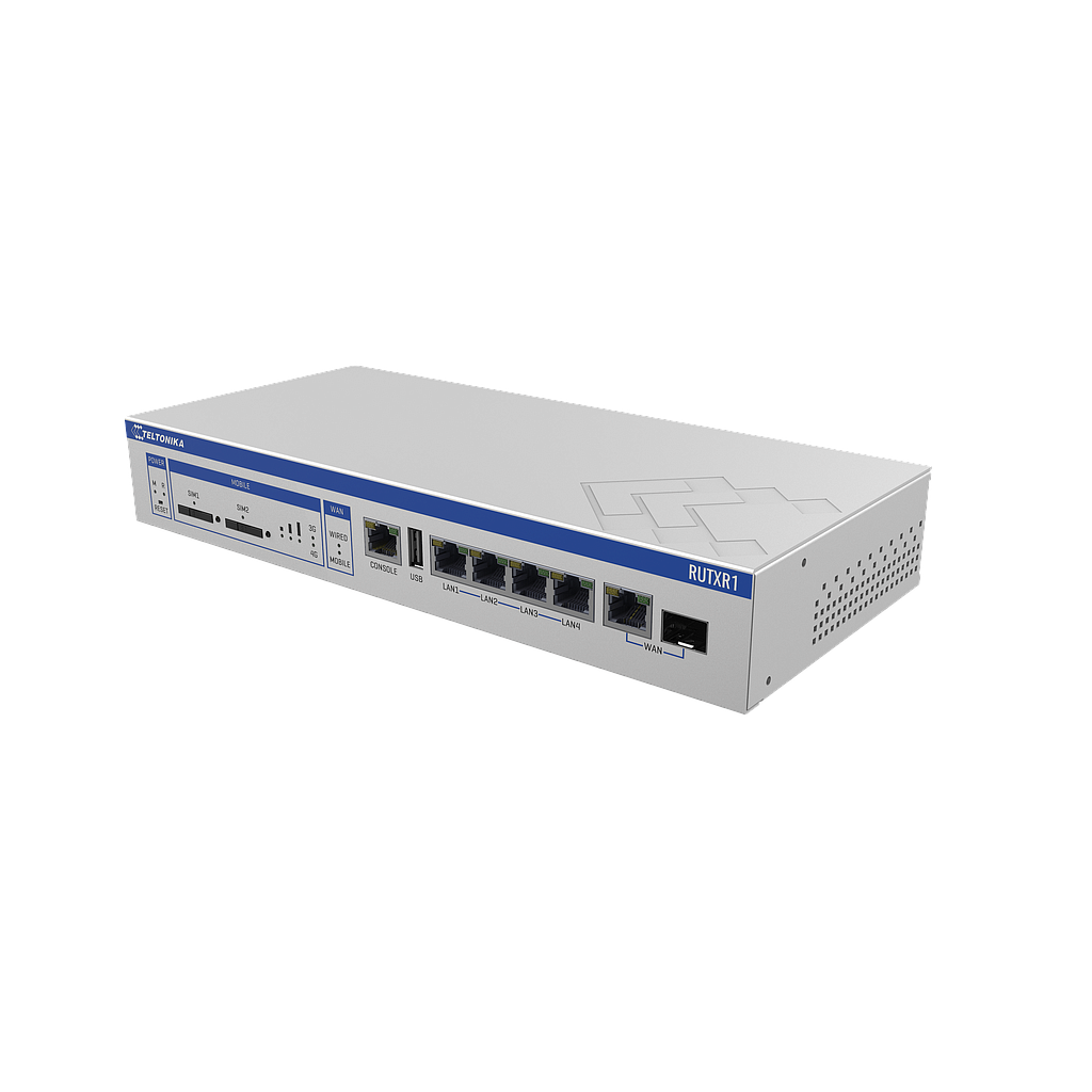 RUTXR1 ROUTER TELTONIKA WIFI 2X LTE-CAT6 5XGB ETH (1 WAN)