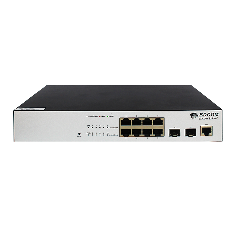 SWITCH BDCOM L2 8*1G + 2*1G SFP