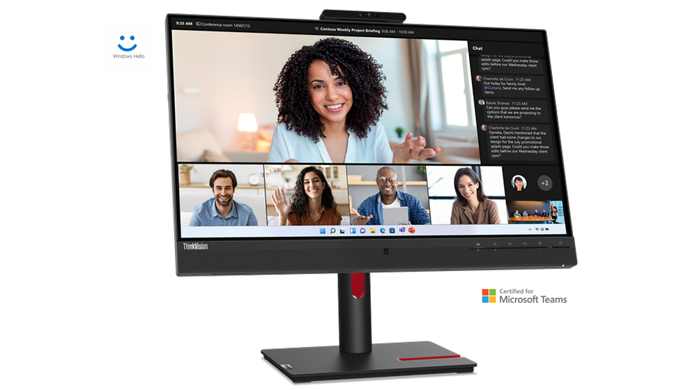 MONITOR LENOVO THINKVISION T24MV-30 WEBCAM/PARLANTE/RJ45/PIV