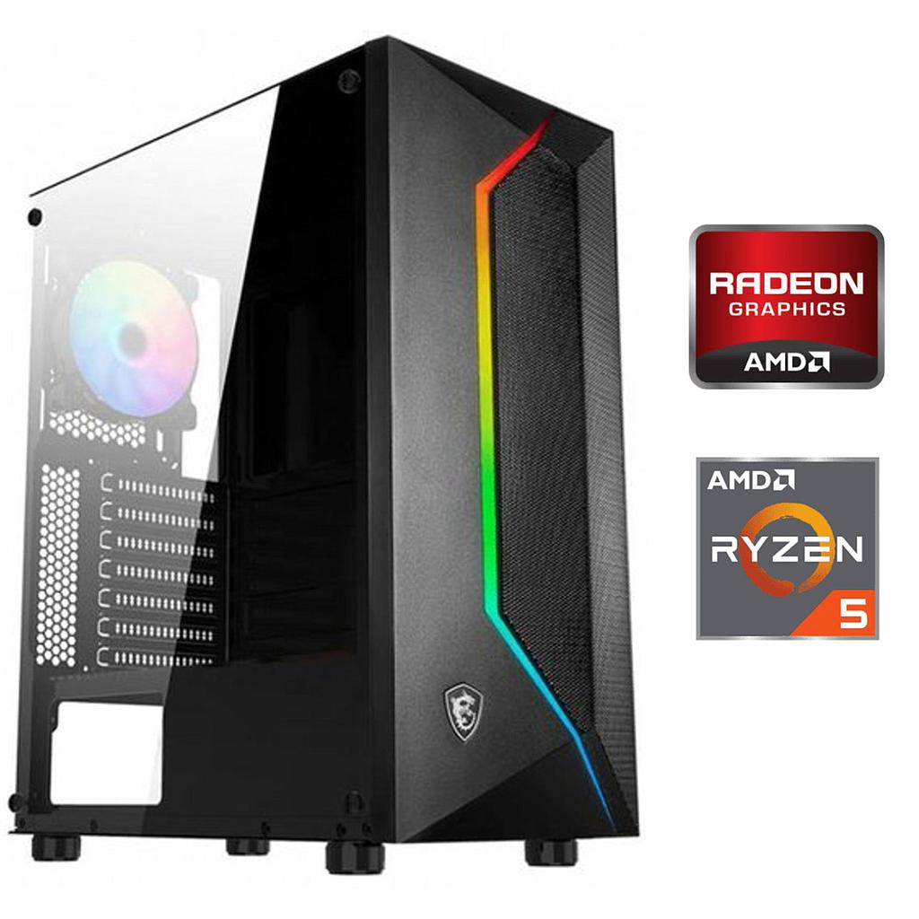 Equipo Gamer Ryzen 5 5600GT, 16GB, 500GB, Gráficos Radeon