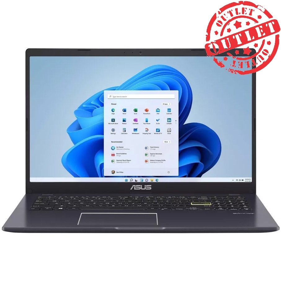 Notebook Asus Quadcore 3.1Ghz, 4GB, 128GB eMMC, 15.6" FHD (con detalles)