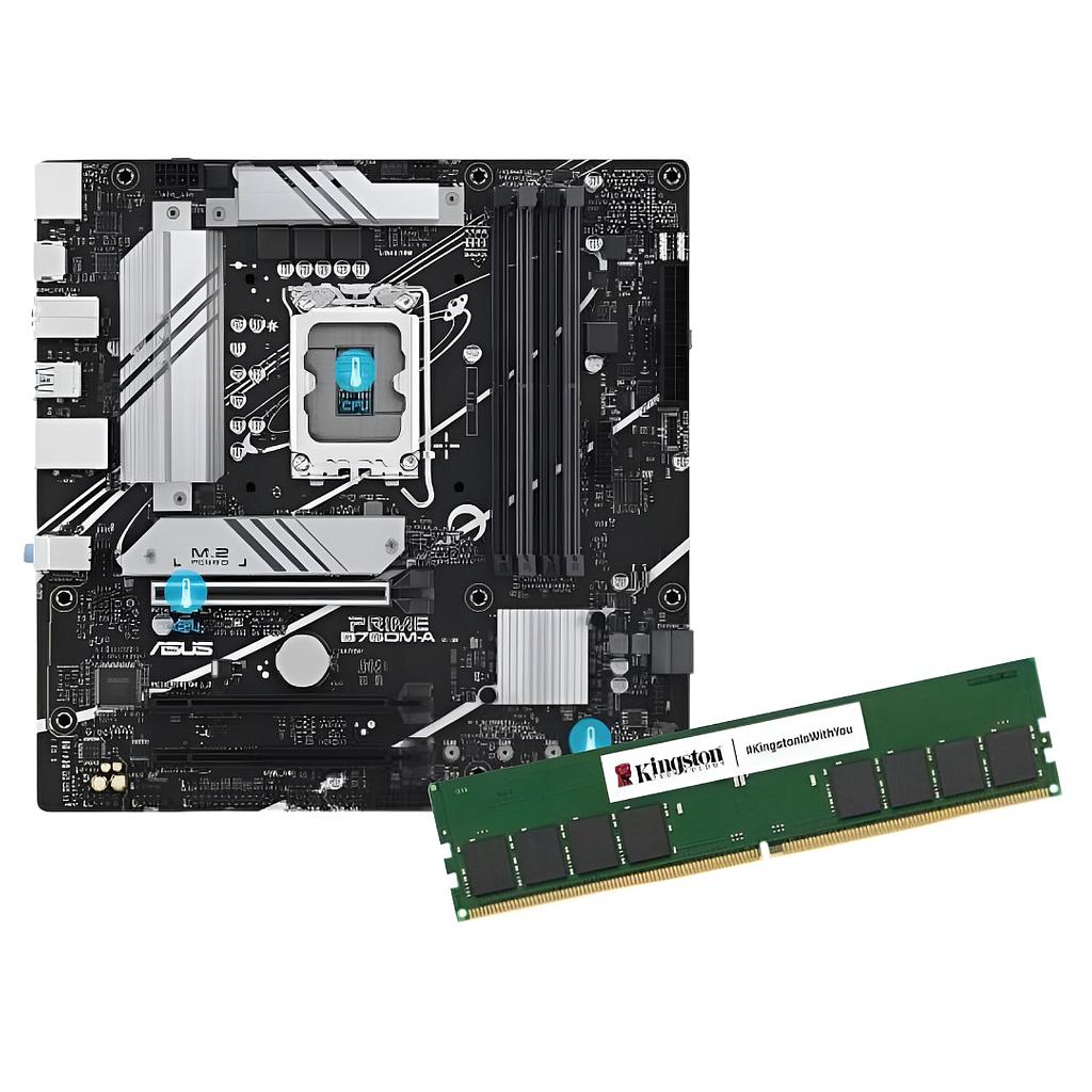 Combo Mother Asus Prime + Memoria Kingston DDR5 16GB