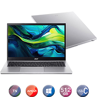 Notebook Acer 15,6'' Ryzen 7 16gb 512gb Win11