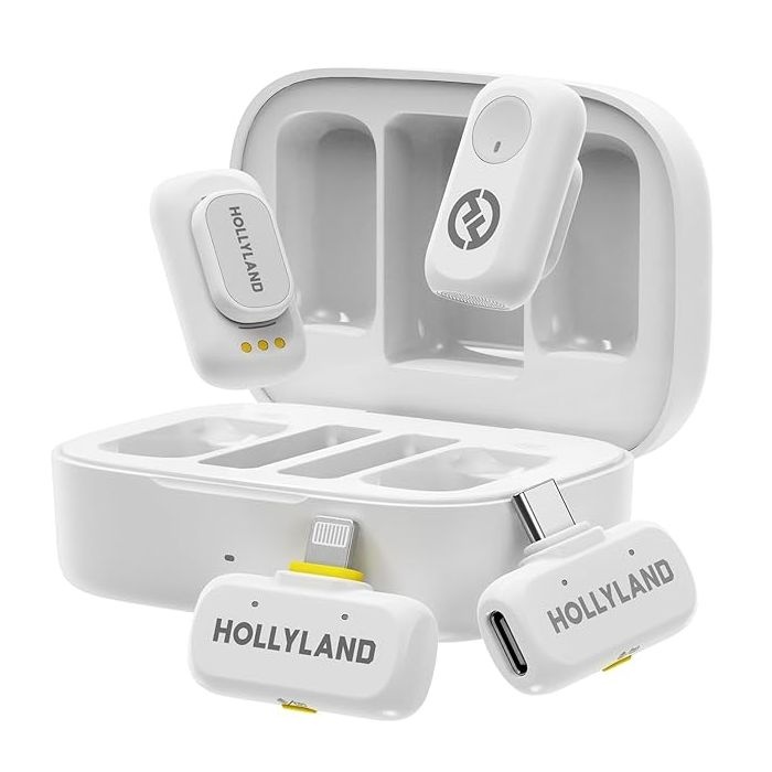 Micrófono Hollyland LARK A1 Combo Hi-Fi Blanco