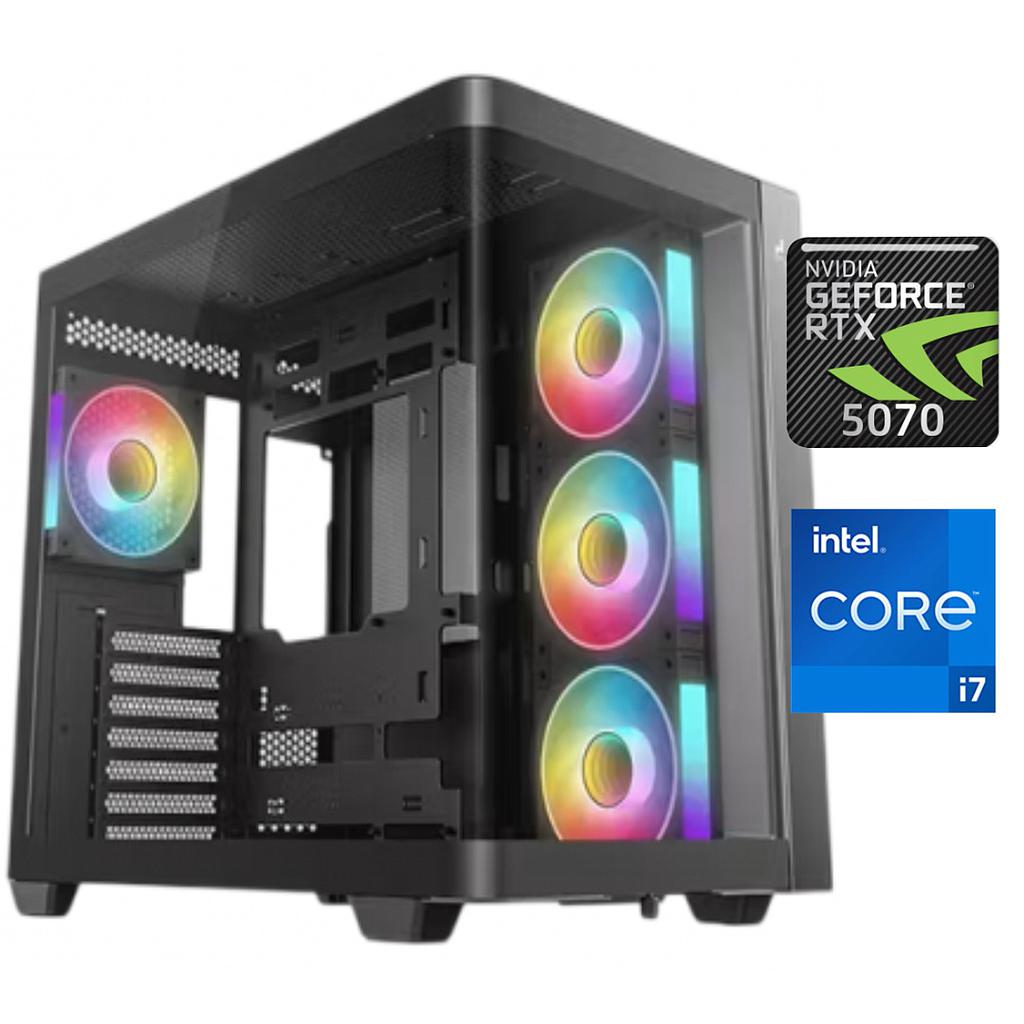 Equipo Gamer Core i7 14700F, 32GB, 1TB NVMe, RTX 5070 12GB
