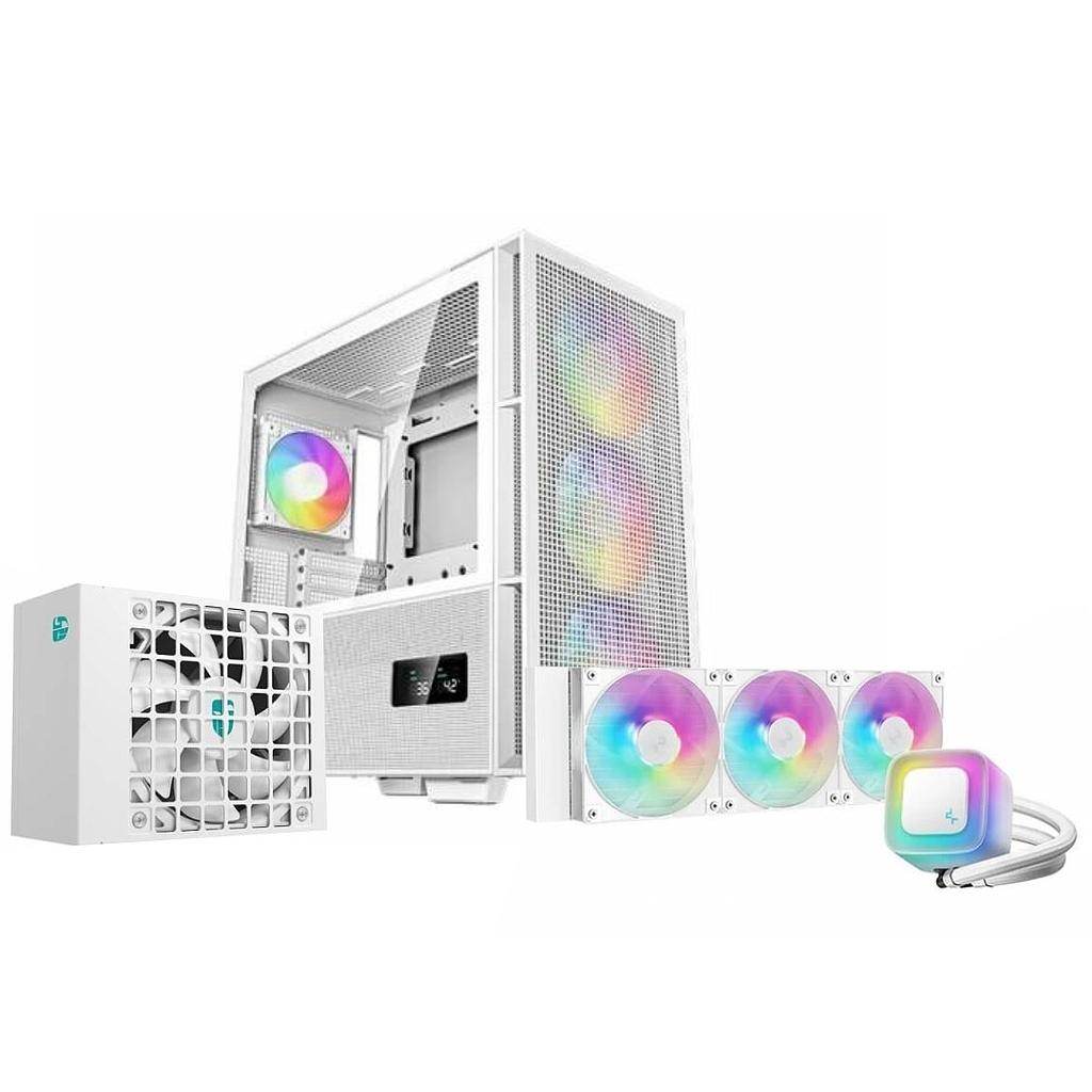 Combo DeepCool CH560 Digital, PS750G Gold, LE360 V2 RGB Blanco