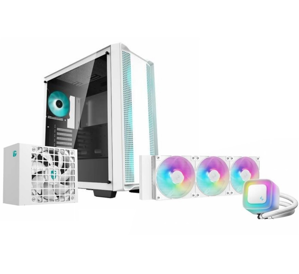 Combo DeepCool CC560 V2, Fuente PS650G Gold, Cooler LE360 V2 RGB