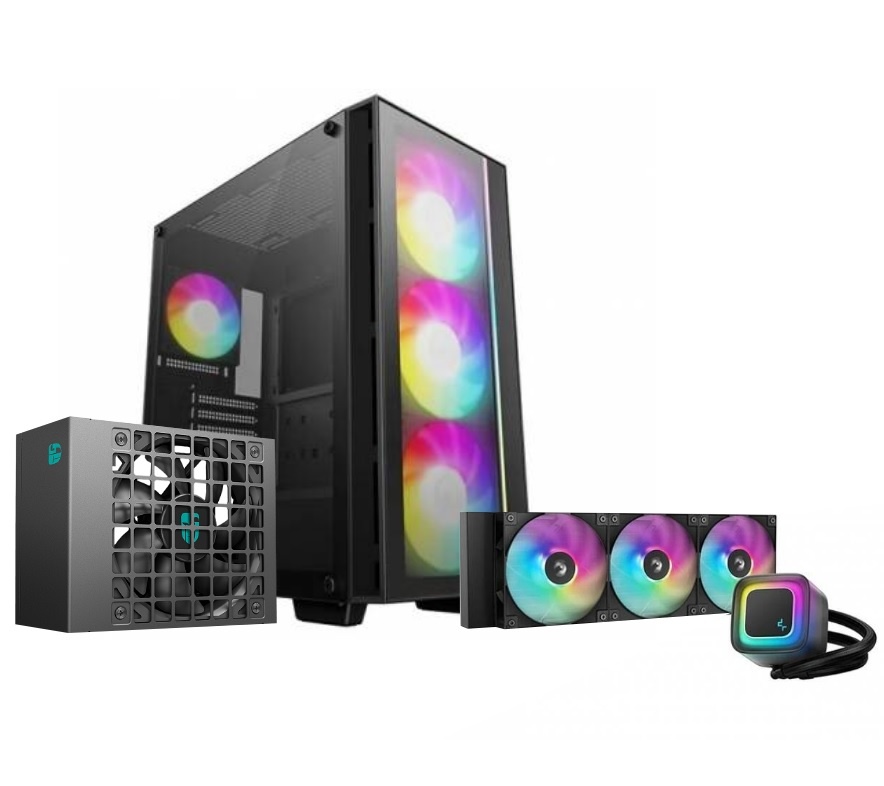 Combo DeepCool MATREXX 55 V4 ARGB, Fuente PS650G, Cooler LE360 V2
