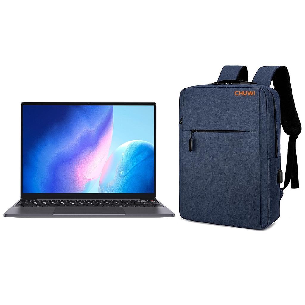 Combo Notebook Chuwi Core i9 14" FHD + Mochila 15.6" Azul
