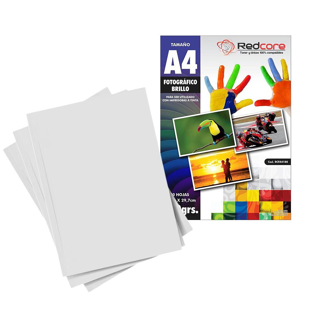 Papel Fotográfico Glossy A4 180grs 20 Unidades