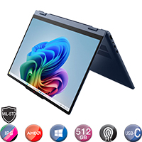 Notebook 2en1 Lenovo 14'' Ryzen AI 5 16gb 512gb Win11 Copilot+ Pc