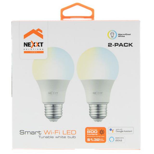 Nexxt Solutions Connectivity - Light Bulb - A19 CCT 220V 2PK
