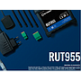 RUT955 WIFI ROUTER 2 X LTE - 4 X FE (1 WAN) 2 X SERIAL GSS
