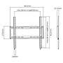 Soporte para TV fijo ultra delgado hasta 55''