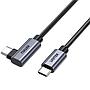 Cable Unitek USB-C a USB-C 90 grados PD 100w 3m
