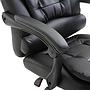 Silla ejecutiva Miles con apoya pies y 2 puntos de masaje negro