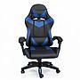 Silla Gamer ergonómica con masajes negra y azul