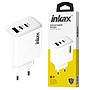 Cargador Inkax USB-A + 2xUSB-C 40W blanco