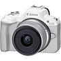 Camara Canon R50 Mirrorless + Lente 18-45mm blanca