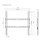 Soporte de pared Brateck fijo para TV hasta 75''